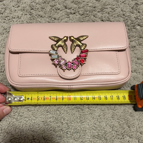 Pinko Love Pocket Simply Je C Vit. Seta, Pink/Dusty Pink-Antique Gold - Picture 6 of 7